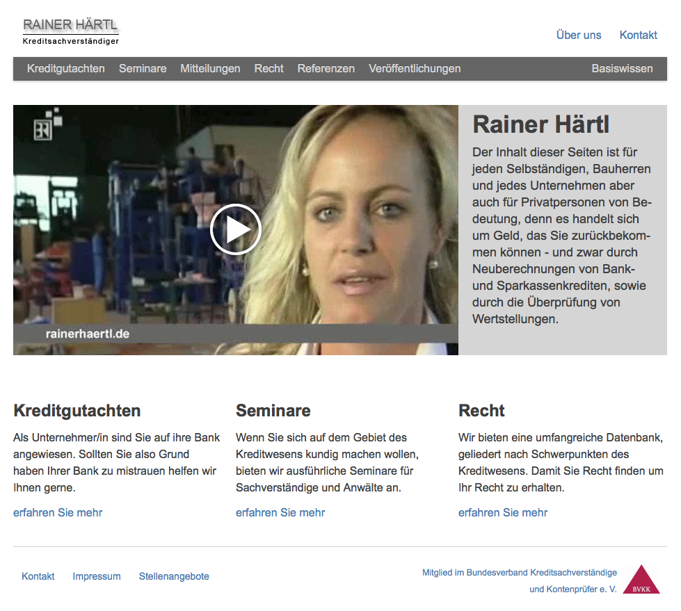 Screenshot of rainerhaertl.de