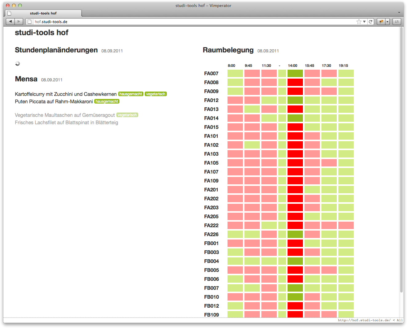 Screenshot of studi-tools.de